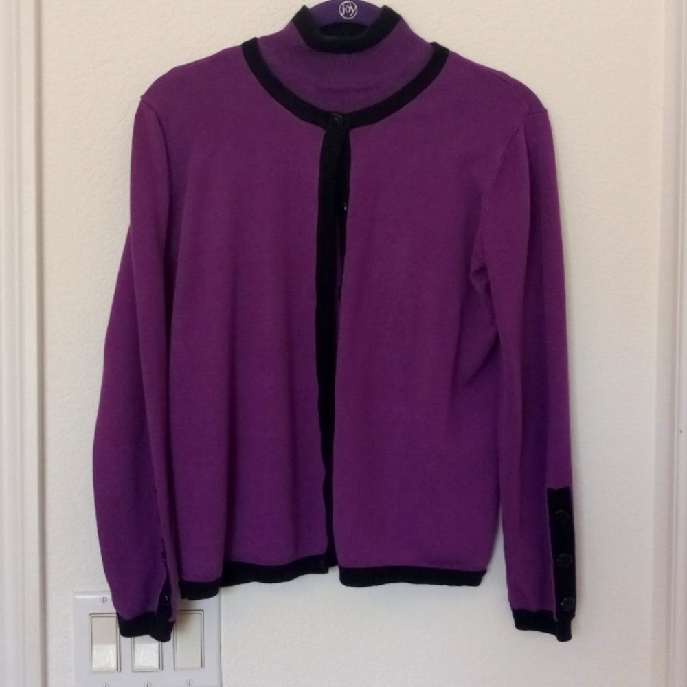Blushe purple cardigan and top set. Size M.